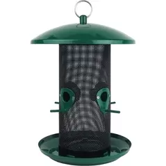 Natures Way 2.5qt Perch If You Please Metal Mesh Mixed Seed Bird Feeder Verdigris