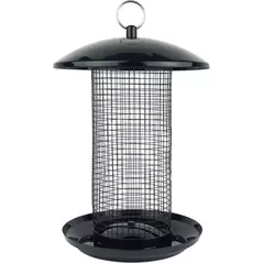 Natures Way 2.75qt Metal Mesh Mixed Seed and Peanut Bird Feeder Midnight