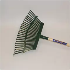 Organic Cal Leaf Rake With Wood 48" Handle