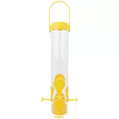 Perky Pet Classic Finch Feeder Yellow with 6 Ports & 1.8lb Capacity