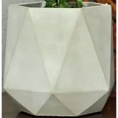 PHG 4.5"x4.5" Geometry Skyline Tumbler Planter Polished Concrete
