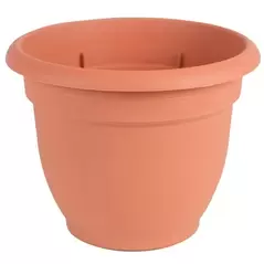 Bloem 12" Ariana with Grid Planter Terra Cotta
