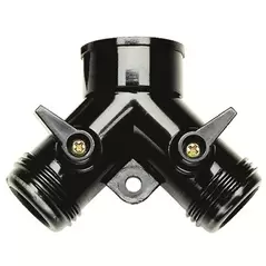 Rain Drip Y Conn Dual Shutoff