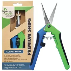Green Scissor Preminium Snips - Curved