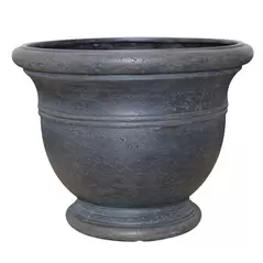 Southern Patio 15" Jean Pierre Belly Pot Brown Stone