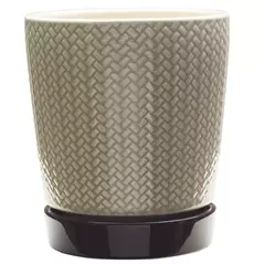 Southern Patio 6.5"H Alice Planter Light Brown Finish