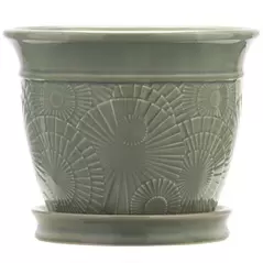Southern Patio 6" Annandale Planter Celadon Finish