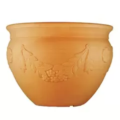 Tusco 14" Garland Bowl Washed Terra Cotta