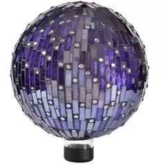 VCS 10" Purple With Bling Glass Globe