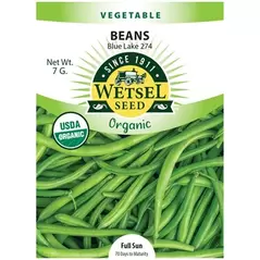 ORGANIC BLUE LAKE BEANS 7.0 G