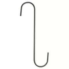 Panacea 6" Black Garden S Hook 2pk