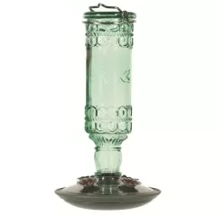 Perky Pet Hummingbird Green Antique Bottle Feeder