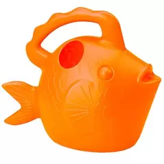 Character .75gal Watering Can Fish Orange