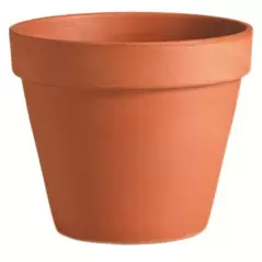 Deroma 4.3" Standard Pot Terra Cotta Clay Case Pack