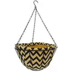 Gardener Select 12" Jute H/B Black Wave Coco Liner 6/CS