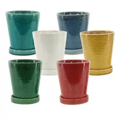 MCarr 18pc Tall Round Pot Set Mixed Colors