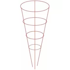 Midwest Wire Works 42" Tomato Cage Red 4 Ring 3 Leg