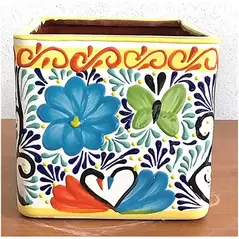 Bella 8" Square Pot Yellow
