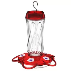 Classic 16oz Orion Glass Hummingbird Feeder 5 Ports