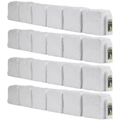 Beuta 48"x6.5"x4" Block Landscape Edging Limewash