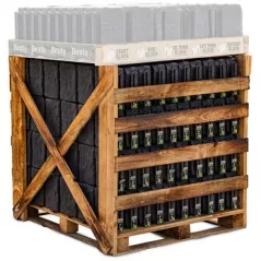 Beuta XL Block 4' Sections with 2 Landscape Spikes Charcoal