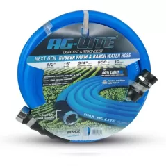 BluBird 1/2"x15' Ag-Lite Rubber Hose