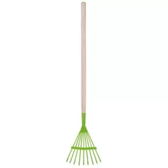Esschert Childrens Lawn Rake Green