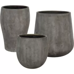MCarr 18pc Tall Sand Rock Planter Pallet Rustic Brown