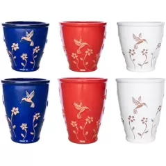 MCarr 30pc Round Hummingbird Pollinator Planter Pallet Mixed Colors
