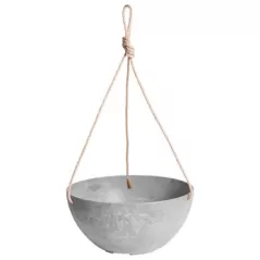 Artstone Napa 10" Hanging Bowl Grey