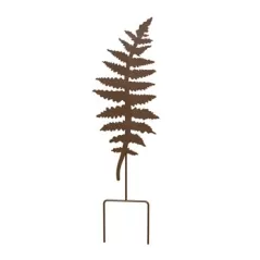 Panacea 30"H Fern Leaf Decorative Yard Stake & Plant Support