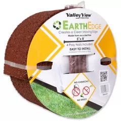 Valley View 5"x8' Earth Rubber Edging Roll Black