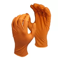 Watson Gloves 25pr Green Monkey Medium Heavyweight Orange Biodegradable Nitrile Powder Free