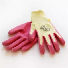 WWG Medium Pink Weeding Glove Latex Dipped