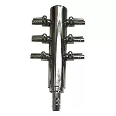 Chrome Air Divider 6 Outlet