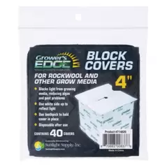 Grower's Edge Block Covers 4 in (40/Pack)