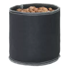 Grow1 Tall Fabric Pot Black 2 Gallon