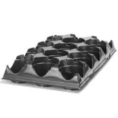 Landmark 04.50 Rnd Transport Tray 15 Count Black 90 Per Case 16 Cases Per Pallet