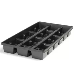 Landmark 04.00 Square Press Fit Tray 18 Count Black 100 Per Case 32 Cases Per Pallet
