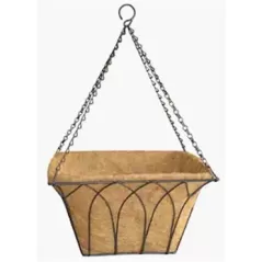 Austram 14" Lotus Square Hang Basket with Chain