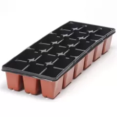 Landmark True Super Slim 18 Count Landscape Tray Black 100 Per Case / 24 Cases Per Pallet