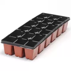 Landmark True Super Slim 18 Count Landscape Tray Black 100 Per Case / 24 Cases Per Pallet