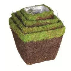 SuperMoss 4pc Ventura Basket Deco Square Set