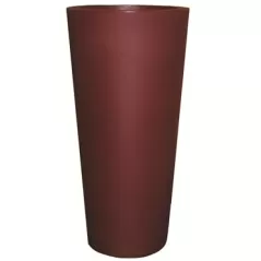 Tusco 20" Cosmo Tall Round Planter Oxblood