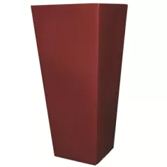 Tusco 26" Cosmo Tall Square Planter Oxblood
