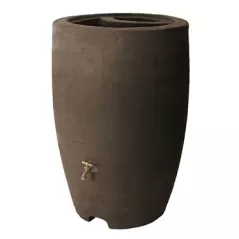 Algreen 50gal Athena Rain Barrel Brownstone
