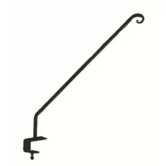 Hookery 30" Arm Plant Feeder Hook With Rail Mount Bracket