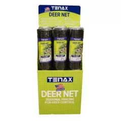 Tenax 6pc 7'x100' Deer Net Fold Black .63"x.75" Mesh