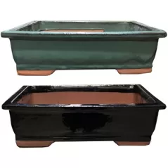 MCarr 2PC 16.6" Bonsai Planter Set Mixed Colors