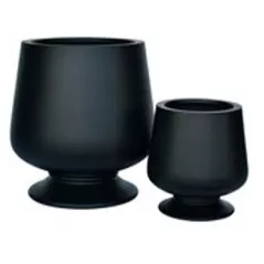 MCarr 16pc Ficonstone Short Snifter Urn Planter Pallet Matte Black